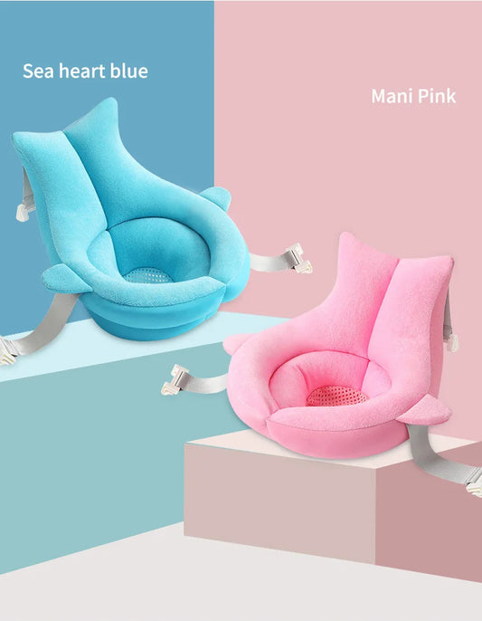 🦈 Almofada de Banho Tubarão Dobrável – Conforto e Segurança para Recém-Nascidos